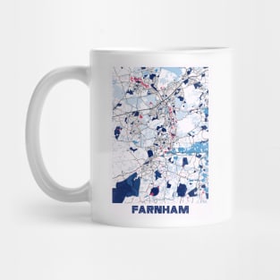 Farnham - United Kingdom MilkTea City Map Mug